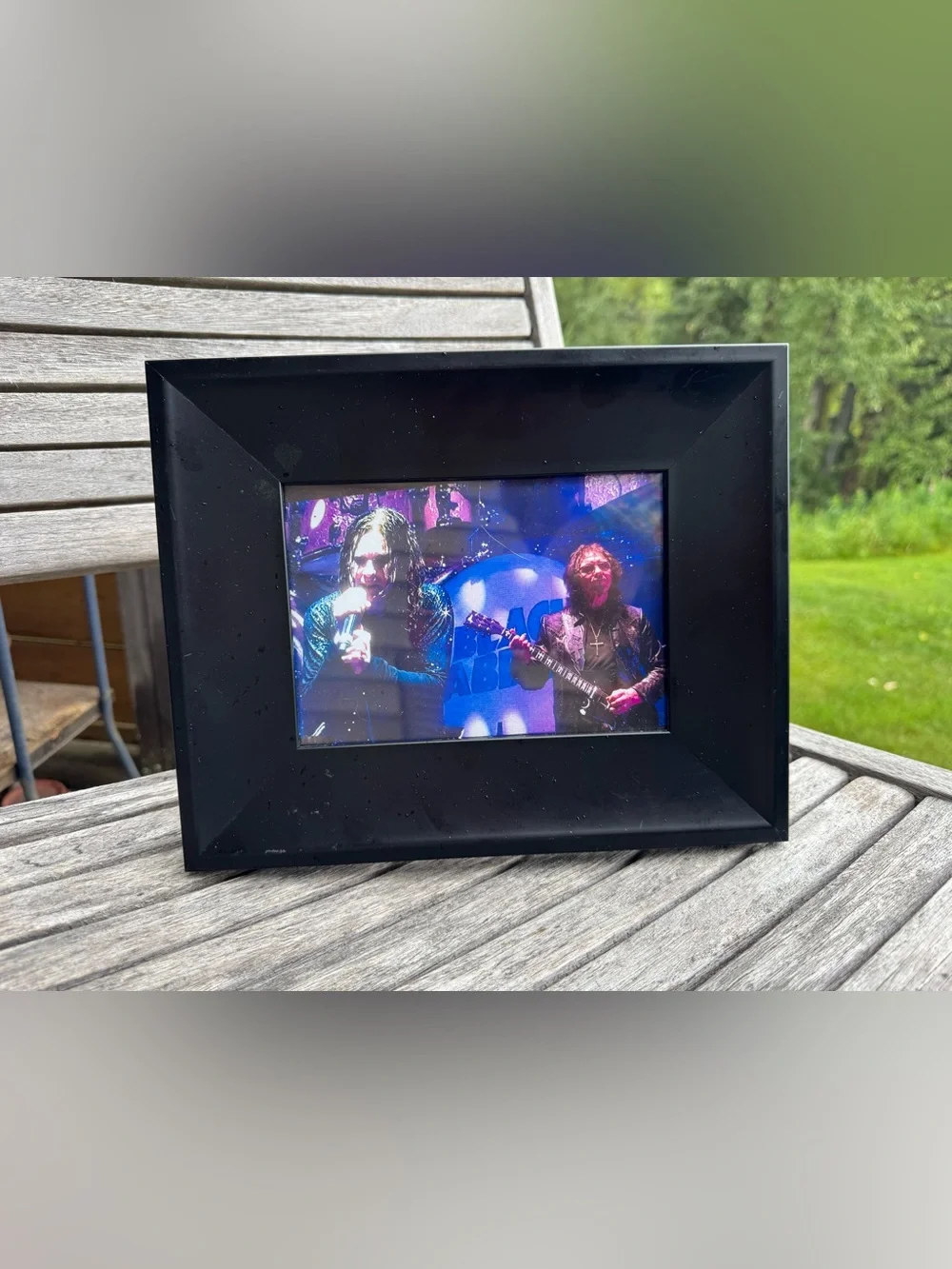 Original Black Sabbath 2016 Front Row Photo | Ozzy Osbourne & Tony Iommi | Frame - Picture 5 of 9